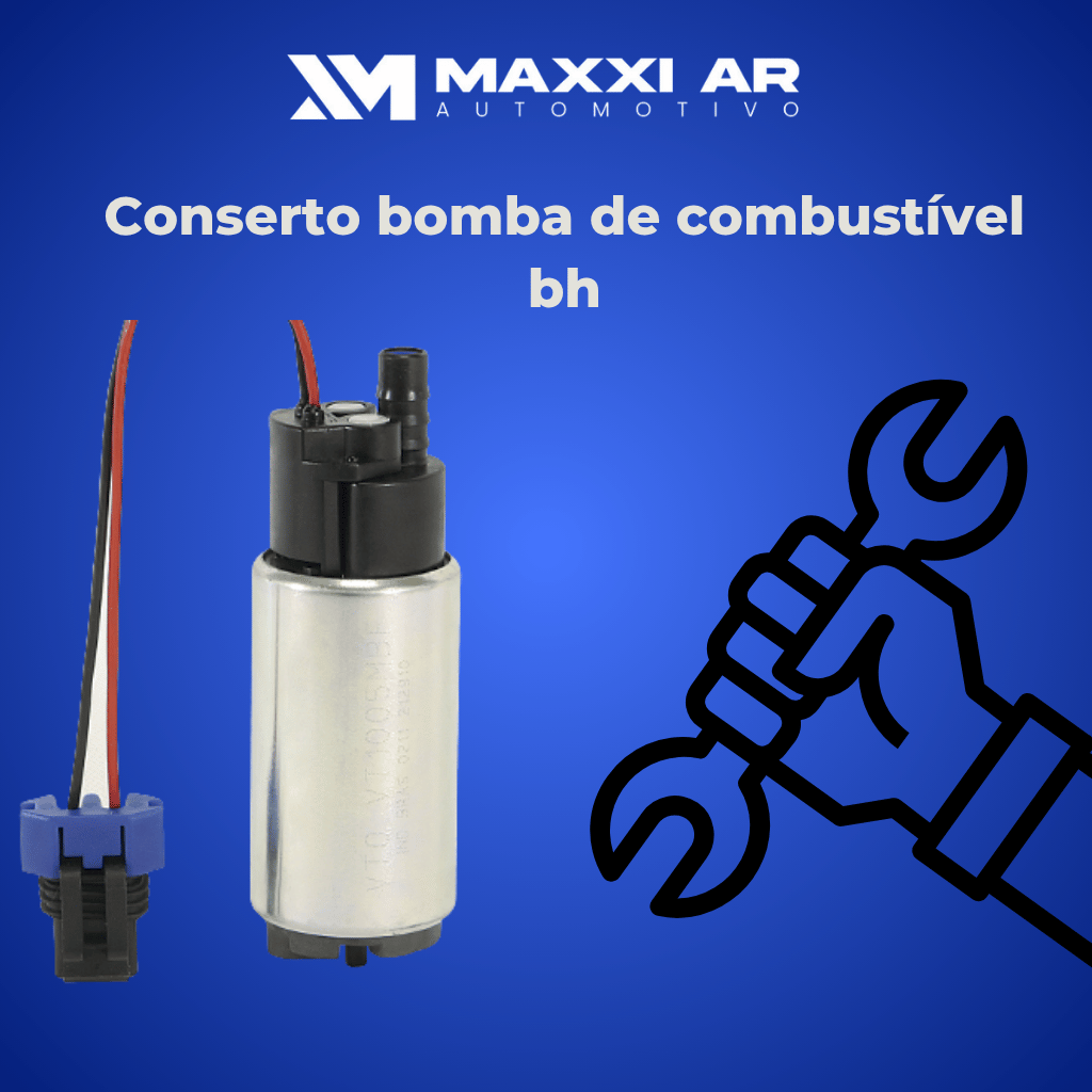 Técnico realizando o conserto e calibração de bomba de combustível em bancada especializada em Belo Horizonte
